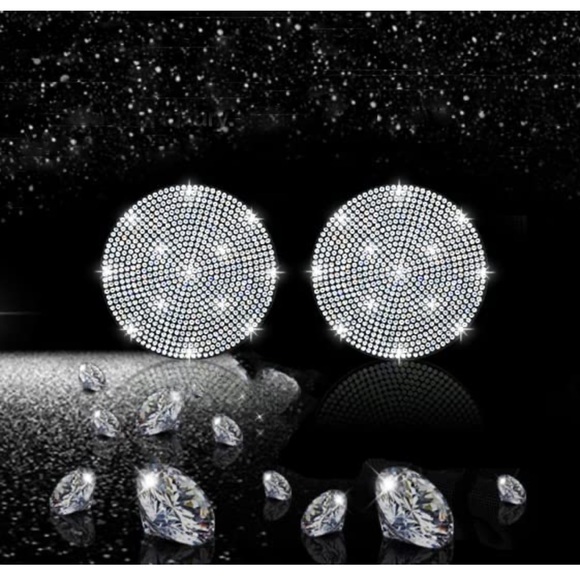 BLING Rhinestone Car Cup Coasters, Set of 2 - Picture 5 of 12